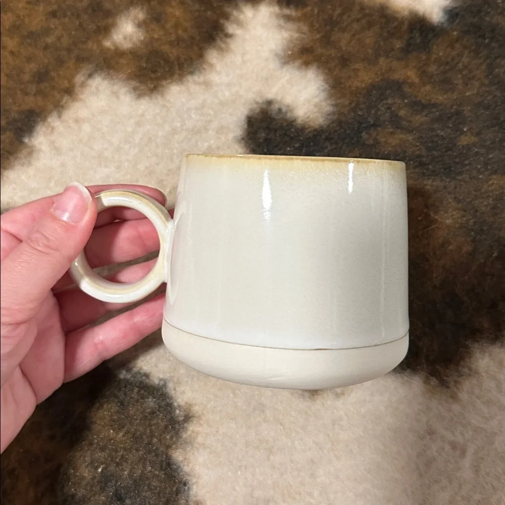 Classic White and Tan Mug - Picture 3 of 4